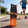 H164-HY-053B Summer Fitness sports water cup, spray-painted double-drinking gradient cup, portable and durable for outdoor fitness students Specification image